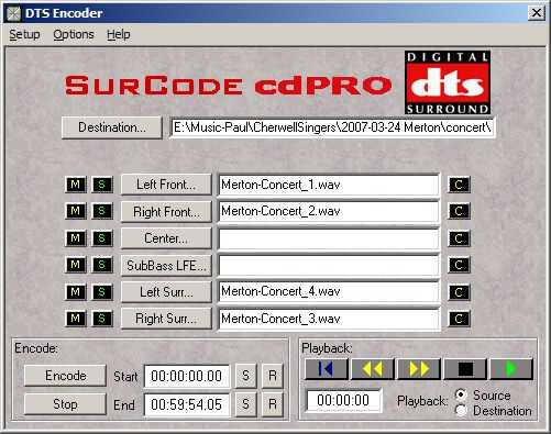 Surcode DTS Pro CD